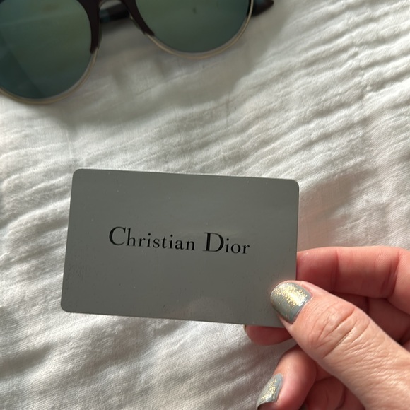 Christian Dior aviator sunglasses purple frame and tortoise stems - Picture 2 of 8